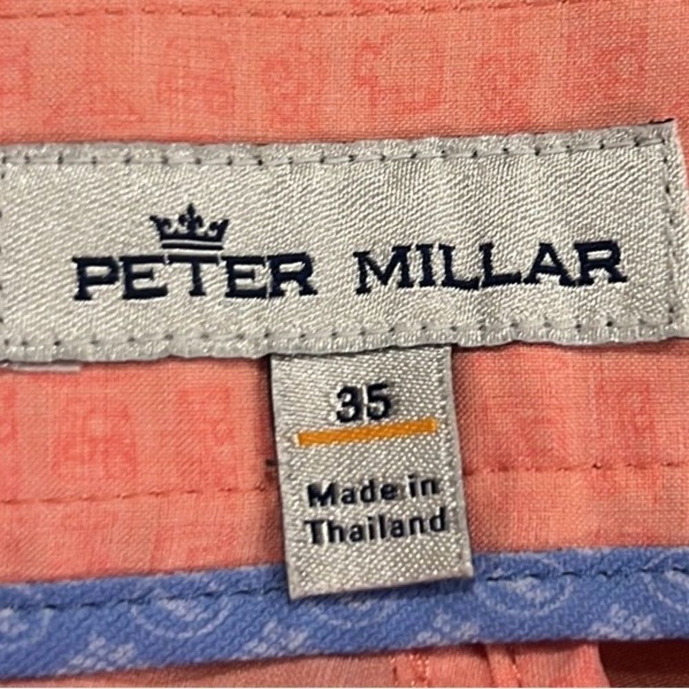 Peter Millar coral color 10” shorts size 35 - Picture 5 of 7
